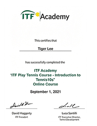 ITF certificate